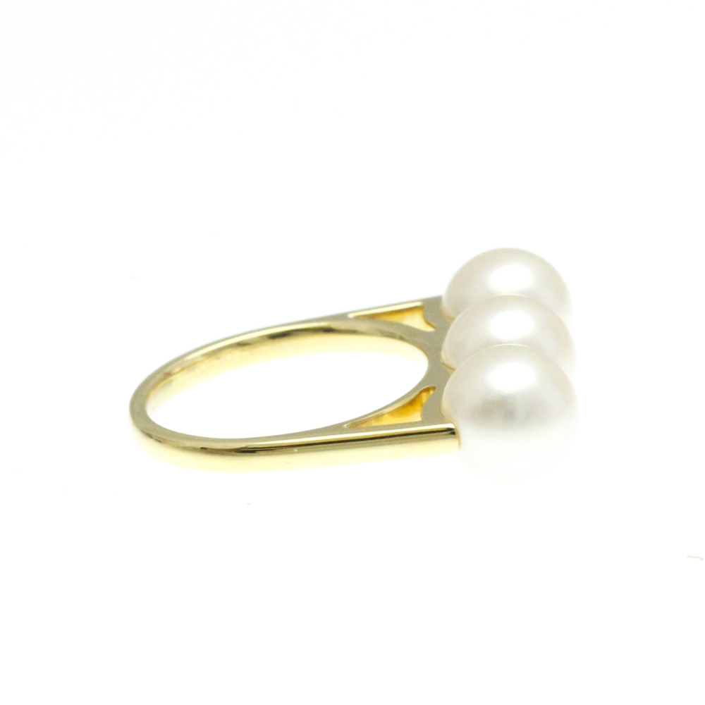 Tasaki Balance Era R-4418 Yellow Gold (18K) Fashion Pearl Band Ring Gold - Picture 4 of 9